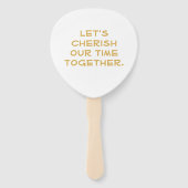 カスタム懇親会ブラック金ゴールドツリー両面 ハンドファン (裏面)