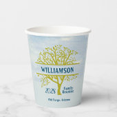 カスタム懇親会系図学ツリーマッチング 紙コップ (正面)