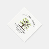 カスタム懇親会系図学ツリー スタンダードカクテルナプキン (角)