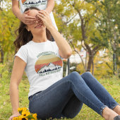 カスタム懇親会美しいヴィンテージサンセット Tシャツ