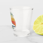 カスタム懇親会美しい自然サンセット ショットグラス (右)