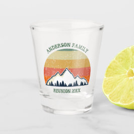 カスタム懇親会美しい自然サンセット ショットグラス