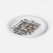 カスタム懇親会11フォトコラージュ ペーパープレート (アングル)