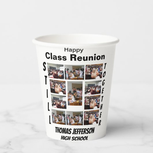 カスタム懇親会11フォトコラージュ 紙コップ (正面)