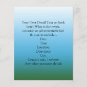 カスタム懇親会、グリーンツリー(太陽光線あり) チラシ (裏面)