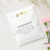 カスタム成分白黒シンプル フェイバーバッグ (封をした状態)