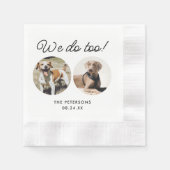 カスタム我々は愛想が尽き結婚る 縁ありカクテルナプキン (正面)