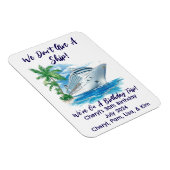 カスタム我々は船のク与えルーズキャビンのドアを持たない マグネット (右側)