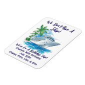 カスタム我々は船のク与えルーズキャビンのドアを持たない マグネット (左側)