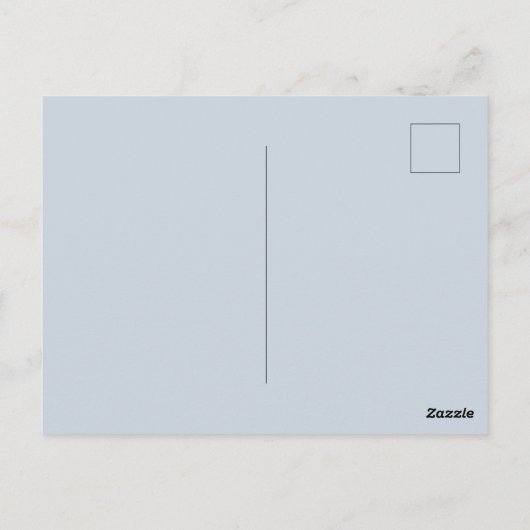 カスタム手やる気を起こさせるパーソナライズされた鏡ブルー ポストカード (裏面)