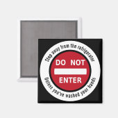 カスタム手を洗え マグネット (正面/裏面)