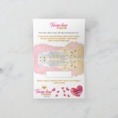 カスタム手作りエレガントビーズジュエリーありがとうR1 サンキューカード (内部)