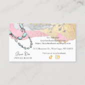 カスタム手作りエレガントビーズジュエリーV2 R1ブシ 名刺 (裏面)