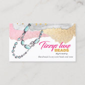 カスタム手作りエレガントビーズジュエリーV2 R1ブシ 名刺 (正面)