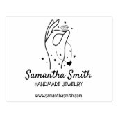 カスタム手作りジュエリー、大 ラバースタンプ (インプリント)