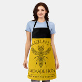 カスタム手作りハニーエプロン エプロン (着用した状態)