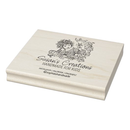 カスタム手作り創造かわいい子 ラバースタンプ (スタンプ)