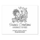 カスタム手作り創造かわいい子 ラバースタンプ (インプリント)