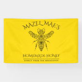 カスタム手作り蜂蜜 横断幕 (横)
