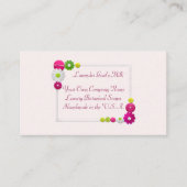 カスタム手作り高級フローラフレーム石鹸インサート 名刺 (正面)