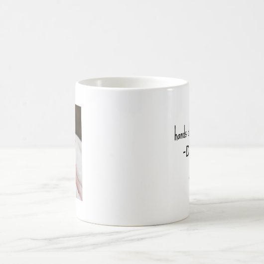 カスタム手刷り写真最高のパパ コーヒーマグカップ (中央)