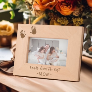 カスタム手刷最高の母 レーザー彫刻フレーム
