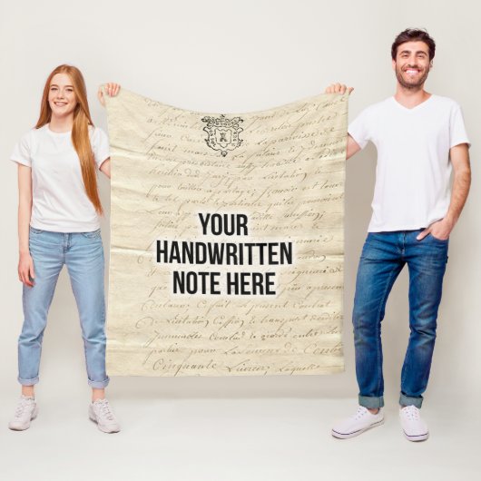 カスタム手書きの感傷的記憶 フリースブランケット (インサイチュ)