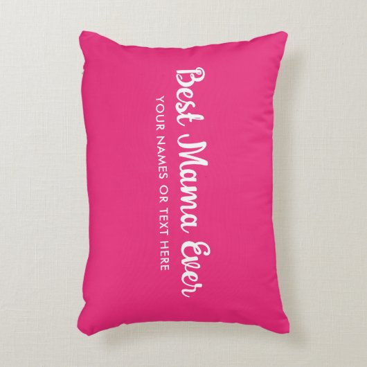 カスタム手書きスクリプトテンプレート最高のMom Ever アクセントクッション (正面(垂直))