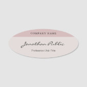 カスタム手書きスクリプモダントエレガントテンプレート 名札 (正面)