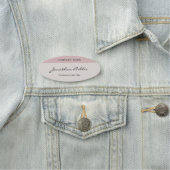 カスタム手書きスクリプモダントエレガントテンプレート 名札 (インサイチュ)