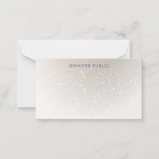 カスタム手書きスクリプモノグラムのトテンプレート ノートカード (正面)