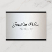 カスタム手書きモダンミニマルテンプレート 名刺 (正面)