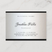 カスタム手書きモダンミニマルテンプレート 名刺 (裏面)