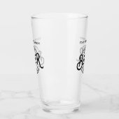 カスタム手書きロゴビールグラス タンブラーグラス (左)