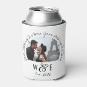 カスタム手書き文字クーラーボックス結婚式の引き出物 缶クーラー (缶正面)