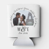 カスタム手書き文字クーラーボックス結婚式の引き出物 缶クーラー (裏面)