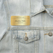 カスタム手書き文字グラマエレガントー金ゴールド 名札 (インサイチュ)