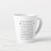 カスタム手書き カフェラテマグ (右アングル)