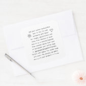 カスタム手書き スクエアシール (封筒)