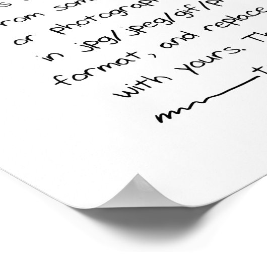 カスタム手書き ポスター (角)