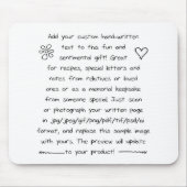 カスタム手書き マウスパッド (正面)