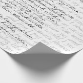 カスタム手書モダンき文字 ラッピングペーパー (角)