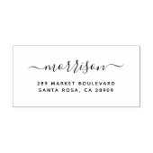 カスタム手書名と差出人住所 ラバースタンプ (インプリント)