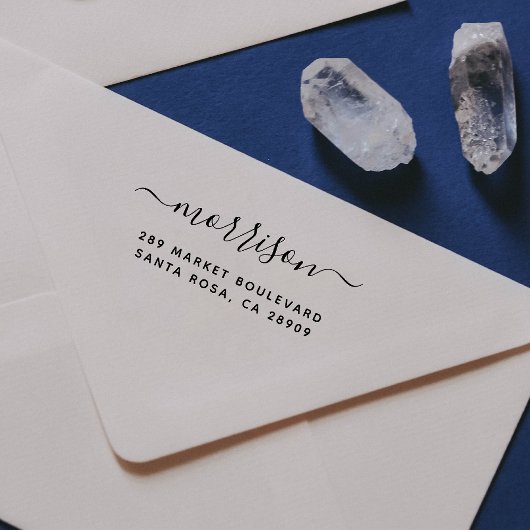 カスタム手書名と差出人住所 ラバースタンプ