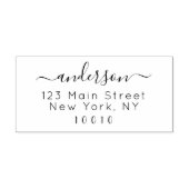 カスタム手書名差出人住所 ラバースタンプ (インプリント)