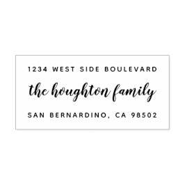 カスタム手書名差出人住所 ラバースタンプ