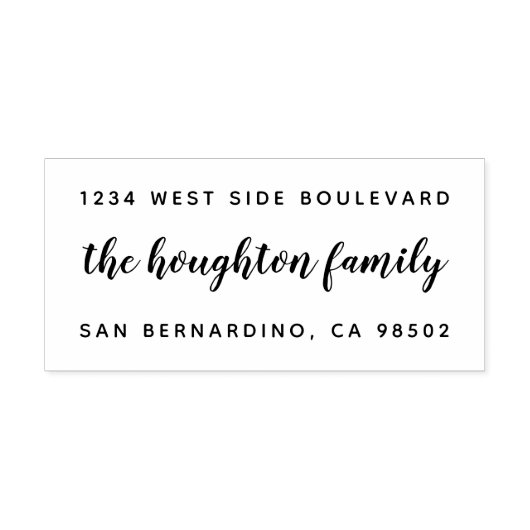 カスタム手書名差出人住所 ラバースタンプ (インプリント)