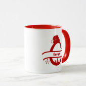 カスタム手紙G名クリスマスモノグラムマグ マグカップ (正面右)