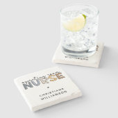 カスタム手術室のナースまたはナース評価 ストーンコースター (横)