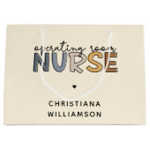 カスタム手術室のナースまたはナース評価 ラージペーパーバッグ (正面)